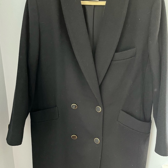 Black Double-Breasted Blazer - Picture 2 of 16